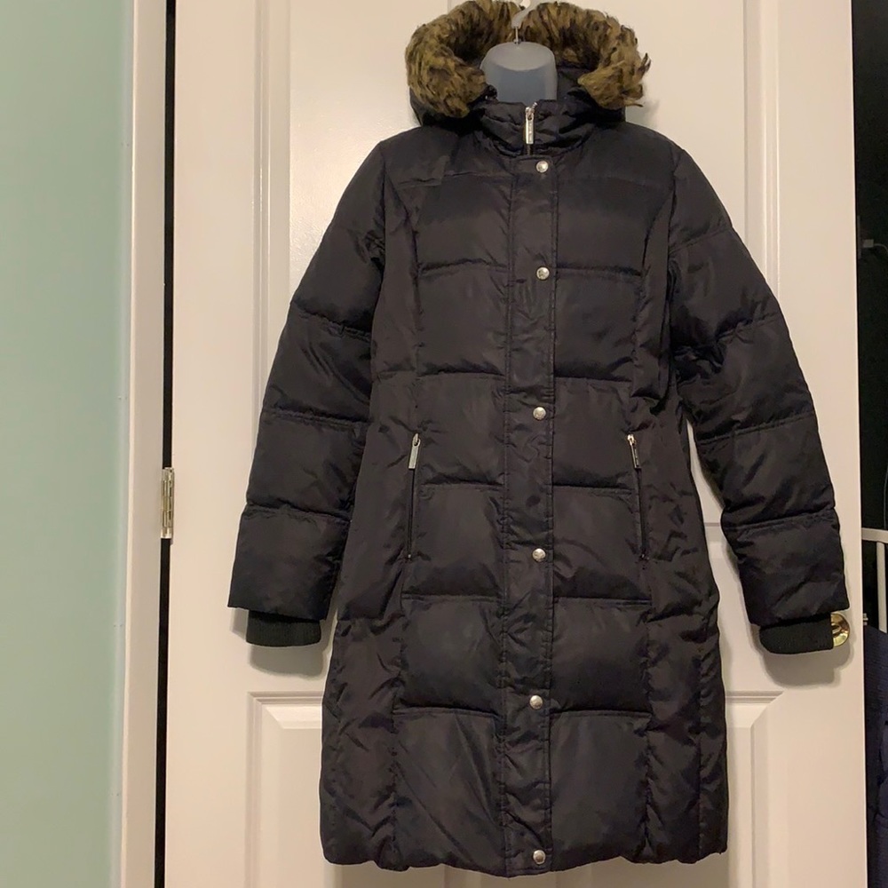EUC Michael Kors Grey Long Puffer Coat | Medium